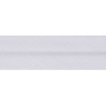 Essential Trimmings Polycotton Bias Binding - 50mm (White) - Per Metre