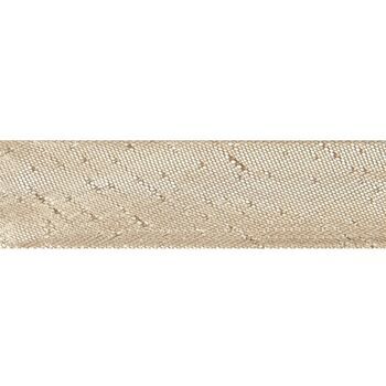 Essential Trimmings Metallic Polyester Bias Binding - 2.5m x 15mm (Gold)