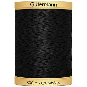Gutermann Natural Cotton Thread - 800m (5201) - Pack of 5