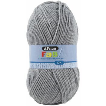 Patons Fab Double Knitting (100g) - Grey - 10 pack
