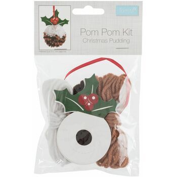 Trimits Pom Pom Christmas Pudding Decoration Kit