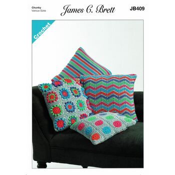 Brett Crochet Cushions Knitting Pattern JB409