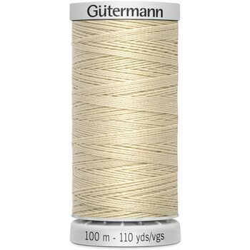 Gutermann Cream Extra Strong Upholstery Thread - 100m (414)