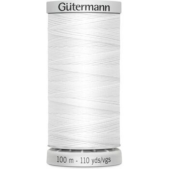 Gutermann White Extra Strong Upholstery Thread - 100m