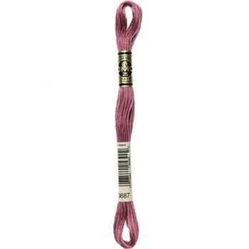 DMC: Mouliné Special 25: Colour 3687: Stranded Cotton: 8m