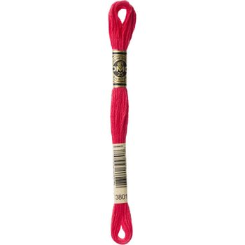 DMC: Mouliné Special 25: Colour 3801: Stranded Cotton: 8m