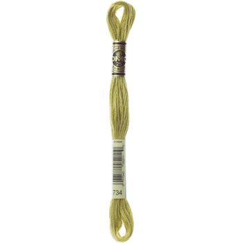 DMC: Mouliné Special 25: Colour 734: Stranded Cotton: 8m