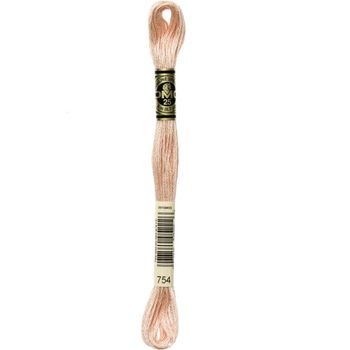 DMC: Mouliné Special 25: Colour 754: Stranded Cotton: 8m