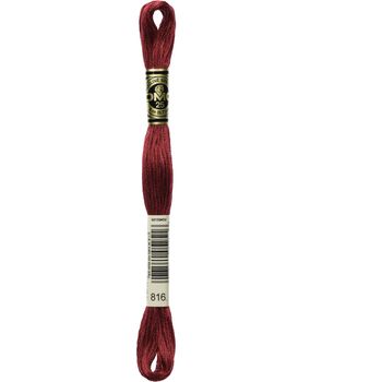 DMC: Mouliné Special 25: Colour 816: Stranded Cotton: 8m