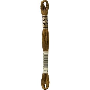 DMC: Mouliné Special 25: Colour 829: Stranded Cotton: 8m