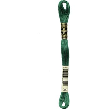 DMC: Mouliné Special 25: Colour 909: Stranded Cotton: 8m