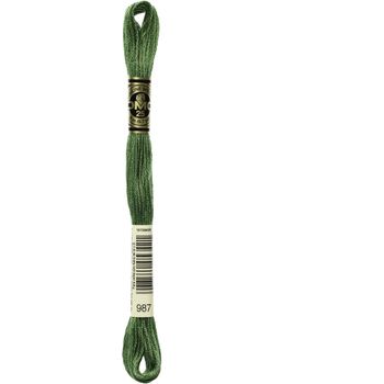 DMC: Mouliné Special 25: Colour 987: Stranded Cotton: 8m