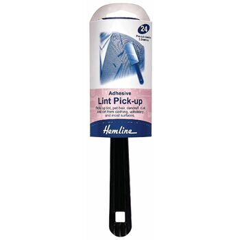 Hemline Adhesive Lint Pick-Up Roller with Handle