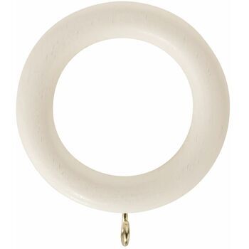 Honister 35mm Linen White Rings (Pack of 4)