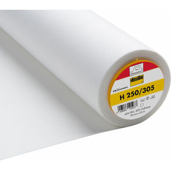 Vilene Iron-On Interlining Standard Firm(H250/305) - 90cm (White) - Per metre