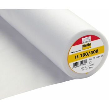 Vilene EasyFuse Light Ultrasoft Iron-On (H180/308) - 90cm (White) - Per metre
