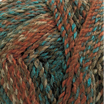 Marble Chunky Yarn - Blue and browns (200g)