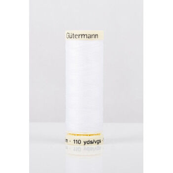 Gutermann White Sew-All Thread: 100m (800) - Pack of 5