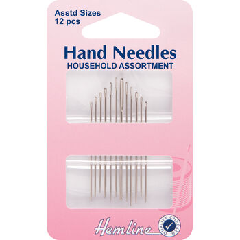 Hemline Household Assorted Needles - 12 Pack