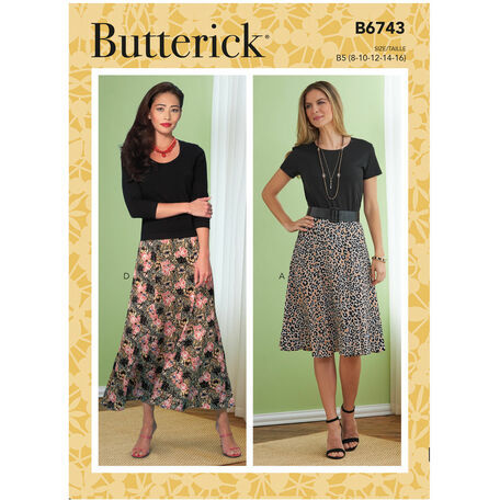 Butterick Pattern B6743 Flared Skirts