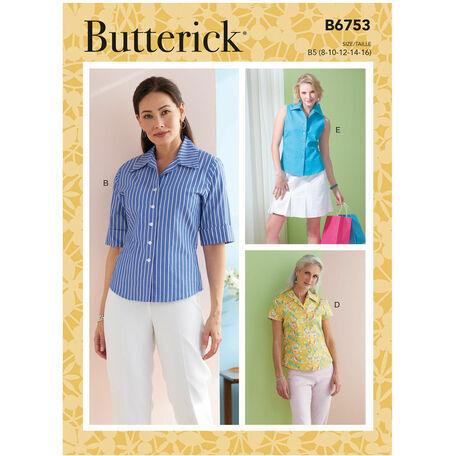 Butterick Pattern B6753 Misses Semi-Fitted Shirt
