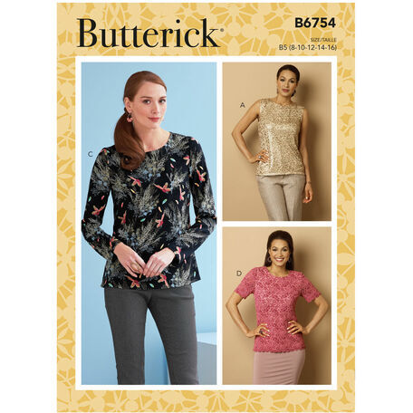 Butterick Pattern B6754 Semi-Fitted Pullover Top