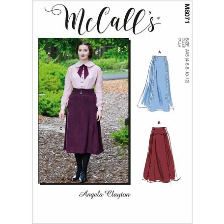 McCall's Pattern M8071 Misses Historical Skirt