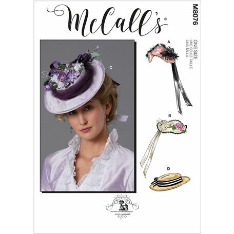McCall's Pattern M8076 Misses Historical Hats