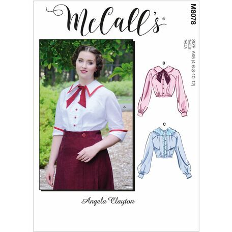 McCall's Pattern M8078 Misses Historical Blouse