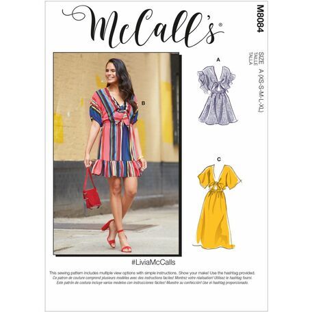 McCall's Pattern M8084 Misses Dresses