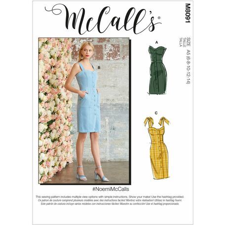 McCall's Pattern M8091 Misses Dresses