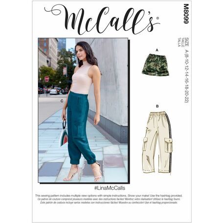 McCall's Pattern M8099 Misses Shorts & Pants