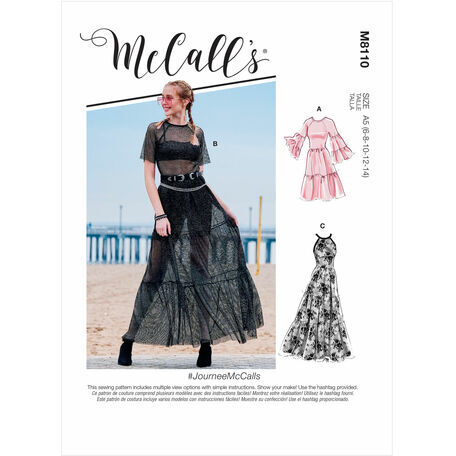 McCall's Pattern M8110 Misses Dresses