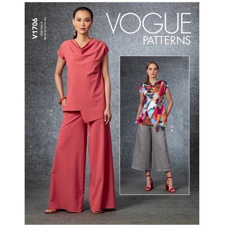 Vogue Pattern V1706 Misses Top & Pants