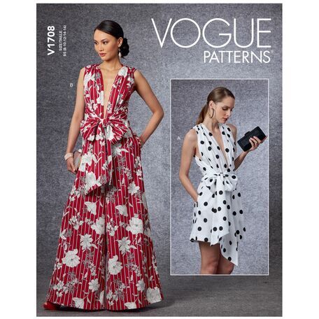 Vogue Pattern V1708 Misses Jumpsuit