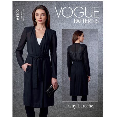 Vogue Pattern V1709 Misses Jacket & Belt