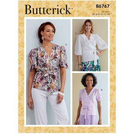 Butterick Pattern B6767 Misses Tops