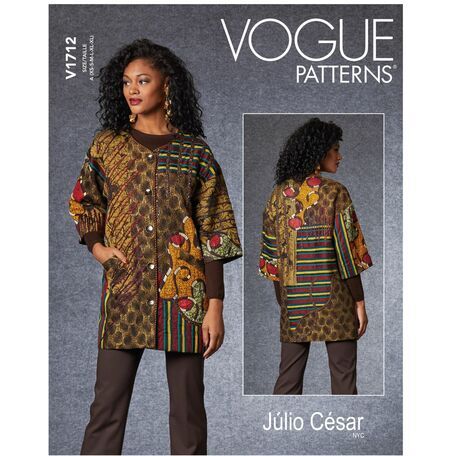 Vogue Pattern V1712 Women's Patchwork Jacket