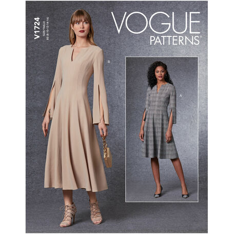 Vogue Pattern V1724 Close-Fitting Dress