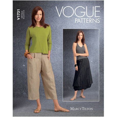 Vogue Pattern V1731 Deep-Pocket Skirt & Pants