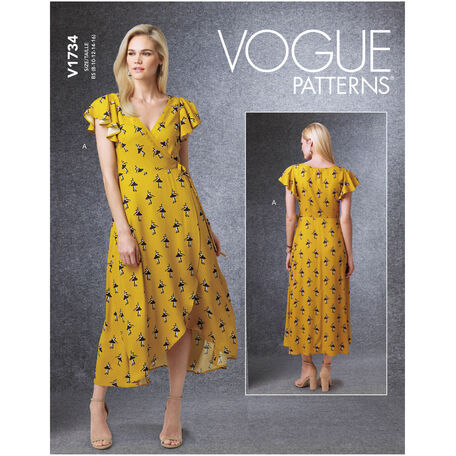 Vogue Pattern V1734 Wrap Dresses