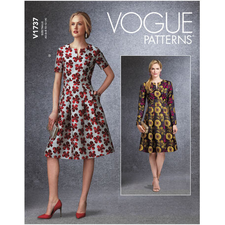 Vogue Pattern V1737 Fit-And-Flare Dresses