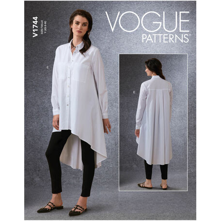 Vogue Pattern V1744 Women's Shirt & Belt