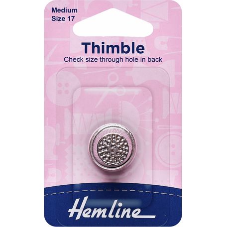 Hemline Metal Thimble: Size 16 - Small