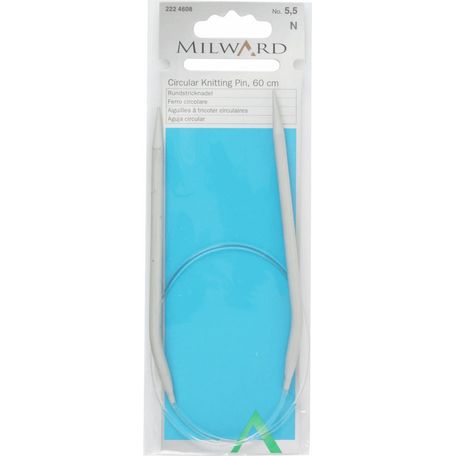Milward No5.5 Circular Fixed Knitting Pins - 60cm