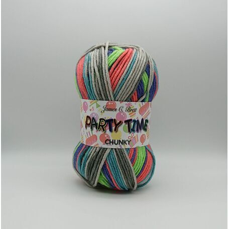 Party Time Chunky Yarn: PT12: 100g