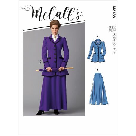 McCalls Pattern M8136 Misses Costume