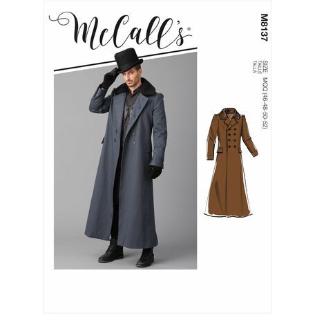 McCalls Pattern M8137 Mens Coat