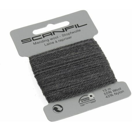 Scanfil Mending & Darning Wool - Charcoal (15m) - col. 069