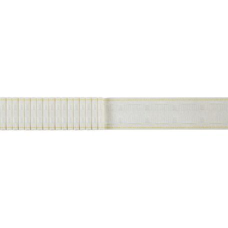Hallis 50mm (2") Rollspleat White Pencil Pleat Tape: Per Metre